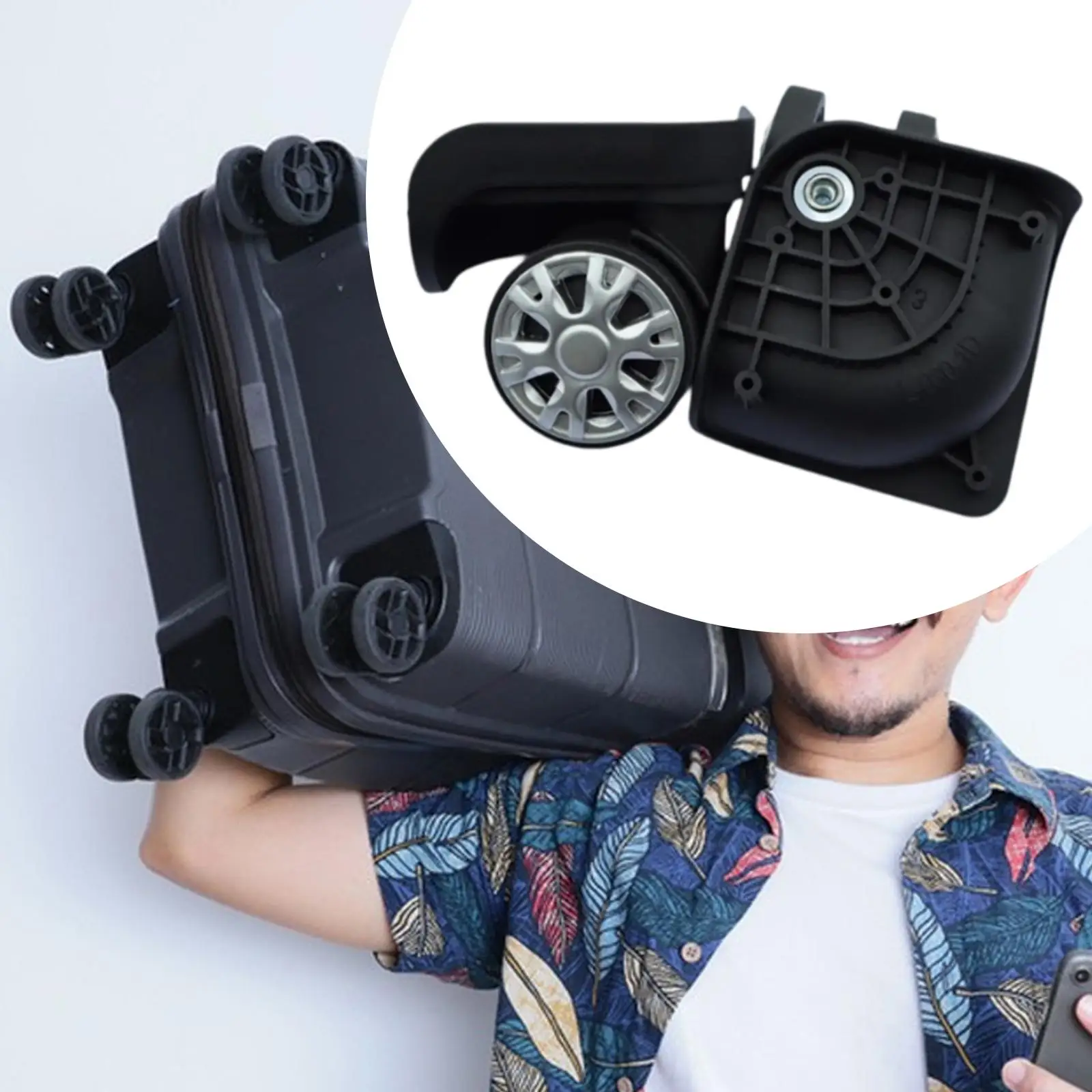 Suitcase Replacement Wheels Sturdy Convenient Installation Silent Rolling 360 Degree Rotation for Trolley Case Luggage Box Bags
Suitcase Replacement Wheels Sturdy Convenient Installation Silent Rolling 360 Degree Rotation for Trolley Case Luggage Box Bags