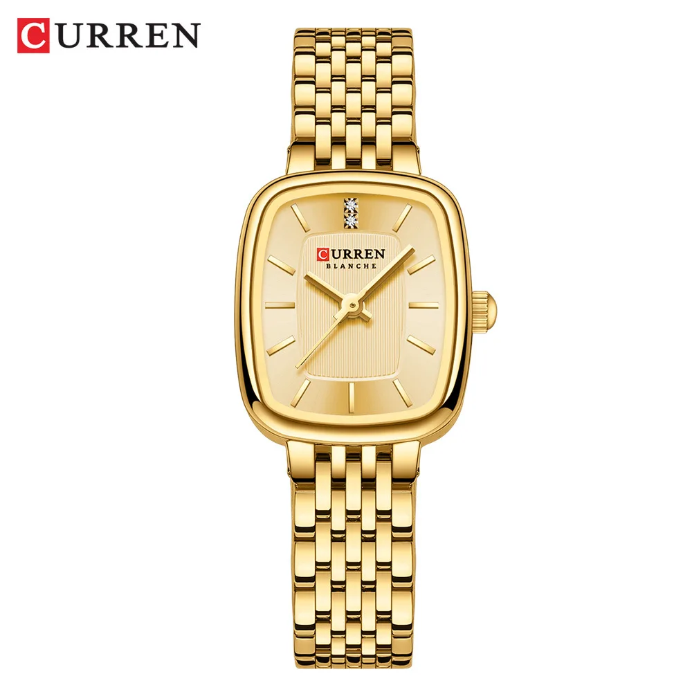 CURRN 9093 Women's Quartz Watch Fashion Leisure Diamond Simple Gold Silvery Steel Strip Wristwatch for Ladies Gift Clock
CURRN 9093 Women's Quartz Watch Fashion Leisure Diamond Simple Gold Silvery Steel Strip Wristwatch for Ladies Gift Clock