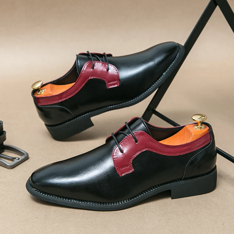 Classic Brand Men's Genuine Leather Shoes Men's Fashion Casual Shoes Breathable Men's Business Dress Shoes Pointed Wedding Shoes
Classic Brand Men's Genuine Leather Shoes Men's Fashion Casual Shoes Breathable Men's Business Dress Shoes Pointed Wedding Shoes