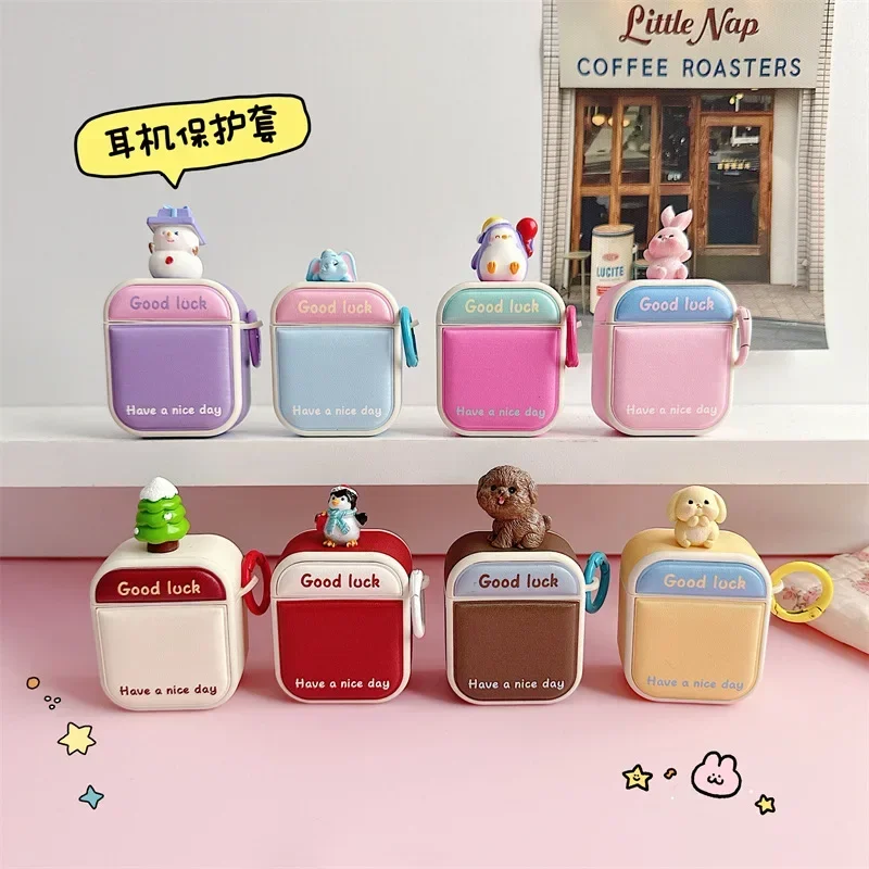 Animals Color Blocking Case for AirPods 4 Airpod 1 2 3 Pro Pro2 Bluetooth Earbuds Charging Box Protective Earphone Case Cover
Animals Color Blocking Case for AirPods 4 Airpod 1 2 3 Pro Pro2 Bluetooth Earbuds Charging Box Protective Earphone Case Cover