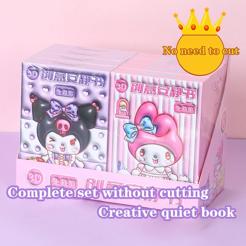 Sanrio, сделай сам, 3D-эффект, тихая книга, наклейка My Melody, игры, творческое развитие, рукоделие, материал ручной работы, детская игрушка
Sanrio, сделай сам, 3D-эффект, тихая книга, наклейка My Melody, игры, творческое развитие, рукоделие, материал ручной работы, детская игрушка