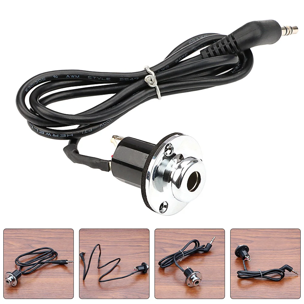 Guitar End Pin Jack Socket Female 1 4 Inch to Male 3.5mm Cable Stable Output Socket Plate for Acoustic Guitar Pickup Jack 
Guitar End Pin Jack Socket Female 1 4 Inch to Male 3.5mm Cable Stable Output Socket Plate for Acoustic Guitar Pickup Jack