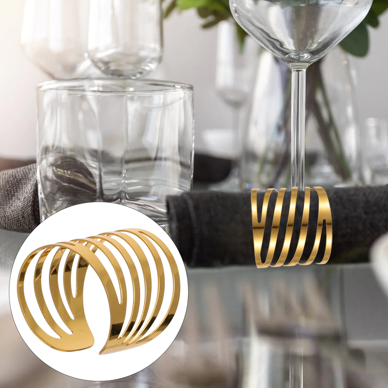6 Pcs Napkin Ring Wedding Buckle Holder Holders Delicate Metal Alloy Beautiful Banquet Napkins Rings
6 Pcs Napkin Ring Wedding Buckle Holder Holders Delicate Metal Alloy Beautiful Banquet Napkins Rings