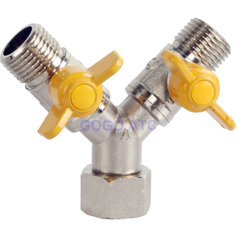 DN15 Brass Y-Type Shunt Ball Valve Three Way Gas Switch Washing Machine Water Inlet
DN15 Brass Y-Type Shunt Ball Valve Three Way Gas Switch Washing Machine Water Inlet