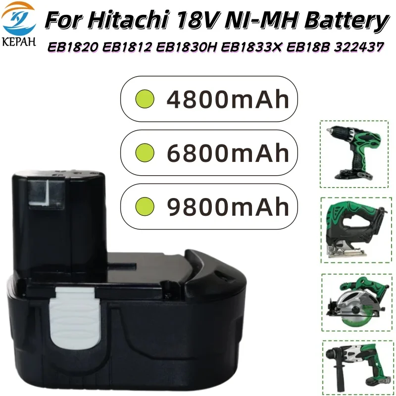 Air NI-MH 18V Replacement Battery for Hitachi EB1812S EB1814SL EB1820L EB1824L EB1826HL 9.8Ah Power Tool Batteria
Air NI-MH 18V Replacement Battery for Hitachi EB1812S EB1814SL EB1820L EB1824L EB1826HL 9.8Ah Power Tool Batteria