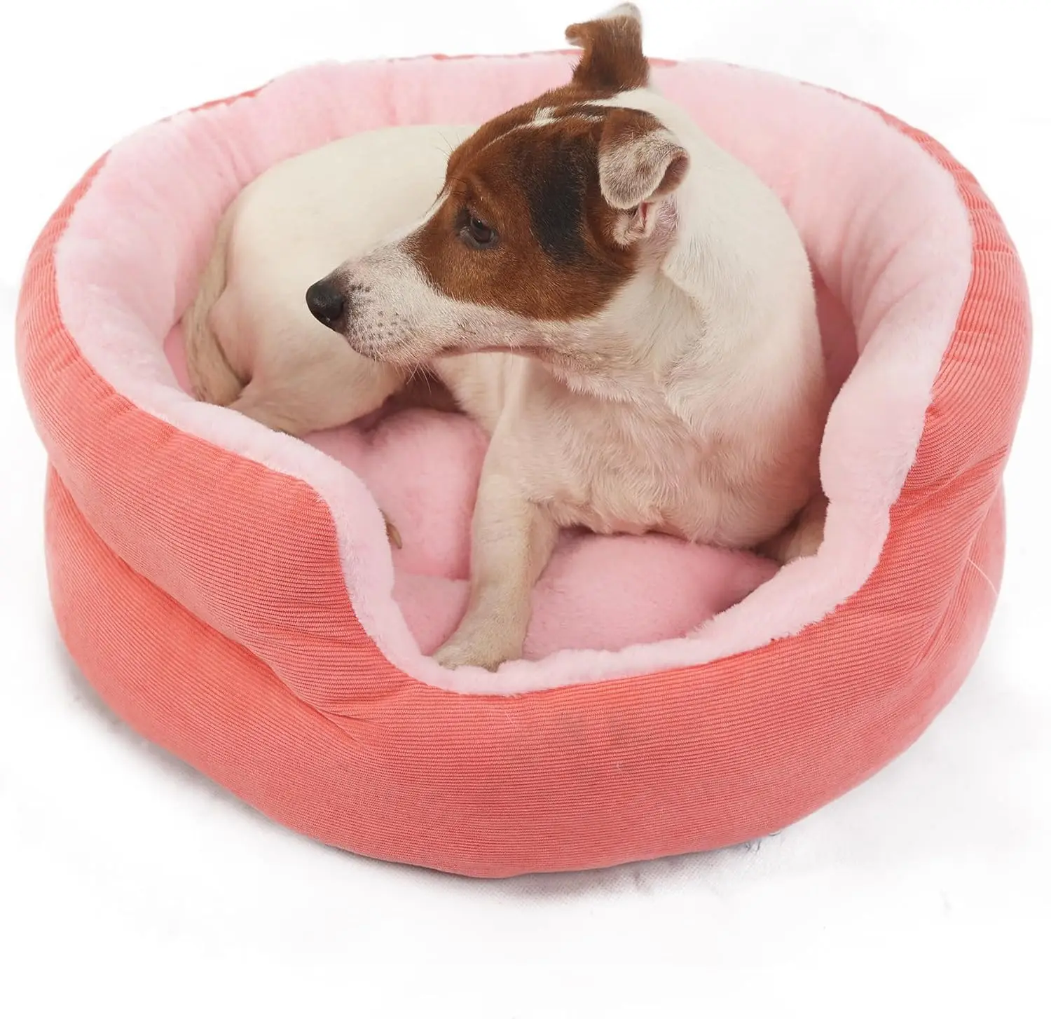 Small Washable Dog Bed with Sides Round Calming Anti Anxiety Pink Princess Puppy Bed 19 Inch
Small Washable Dog Bed with Sides Round Calming Anti Anxiety Pink Princess Puppy Bed 19 Inch