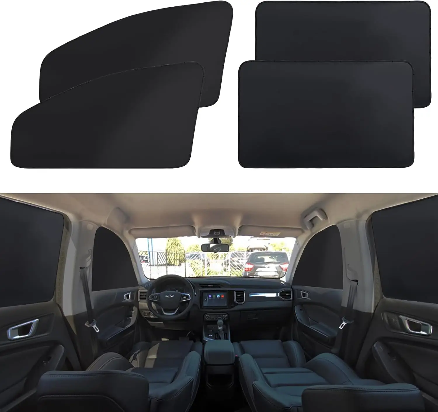 Car Window Shades - 4 Pcs Car Privacy Curtains - 100% Block Light Car Window Covers - Magnetic Side Window Sun Shade Keeps Coole
Car Window Shades - 4 Pcs Car Privacy Curtains - 100% Block Light Car Window Covers - Magnetic Side Window Sun Shade Keeps Coole