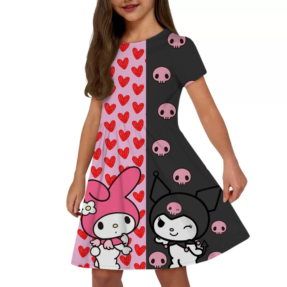 Personalized design of girls short-sleeved dress, cute Kuro fan cartoon dress, 3-14Y girl beach dress
Personalized design of girls short-sleeved dress, cute Kuro fan cartoon dress, 3-14Y girl beach dress