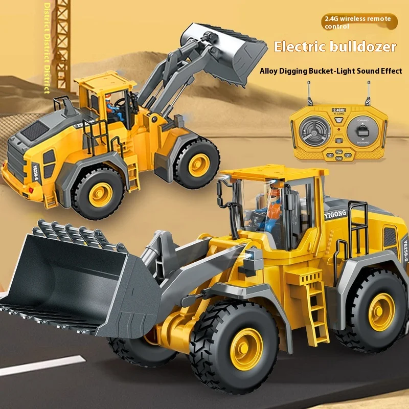 Children'S Simulation Remote Control Bulldozer 2.4g Wireless Electric Bulldozer Construction Car Model Toy 9 Channel Light Music
Children'S Simulation Remote Control Bulldozer 2.4g Wireless Electric Bulldozer Construction Car Model Toy 9 Channel Light Music