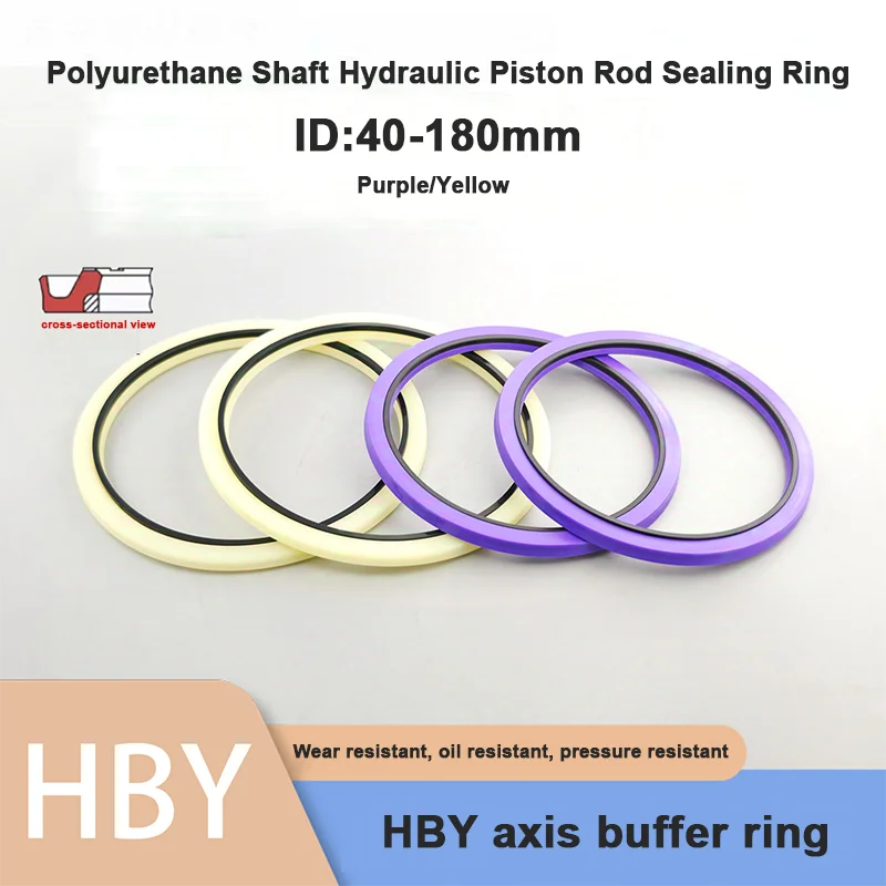 HBY 40*55.5*6/50*65.5*6/75*90.5/80*95.5 To 180*195.5*6 HBY Rod Buffer Seal Urethane with Anti-Extrusion Ring PU+PA Rubber Seal
HBY 40*55.5*6/50*65.5*6/75*90.5/80*95.5 To 180*195.5*6 HBY Rod Buffer Seal Urethane with Anti-Extrusion Ring PU+PA Rubber Seal
