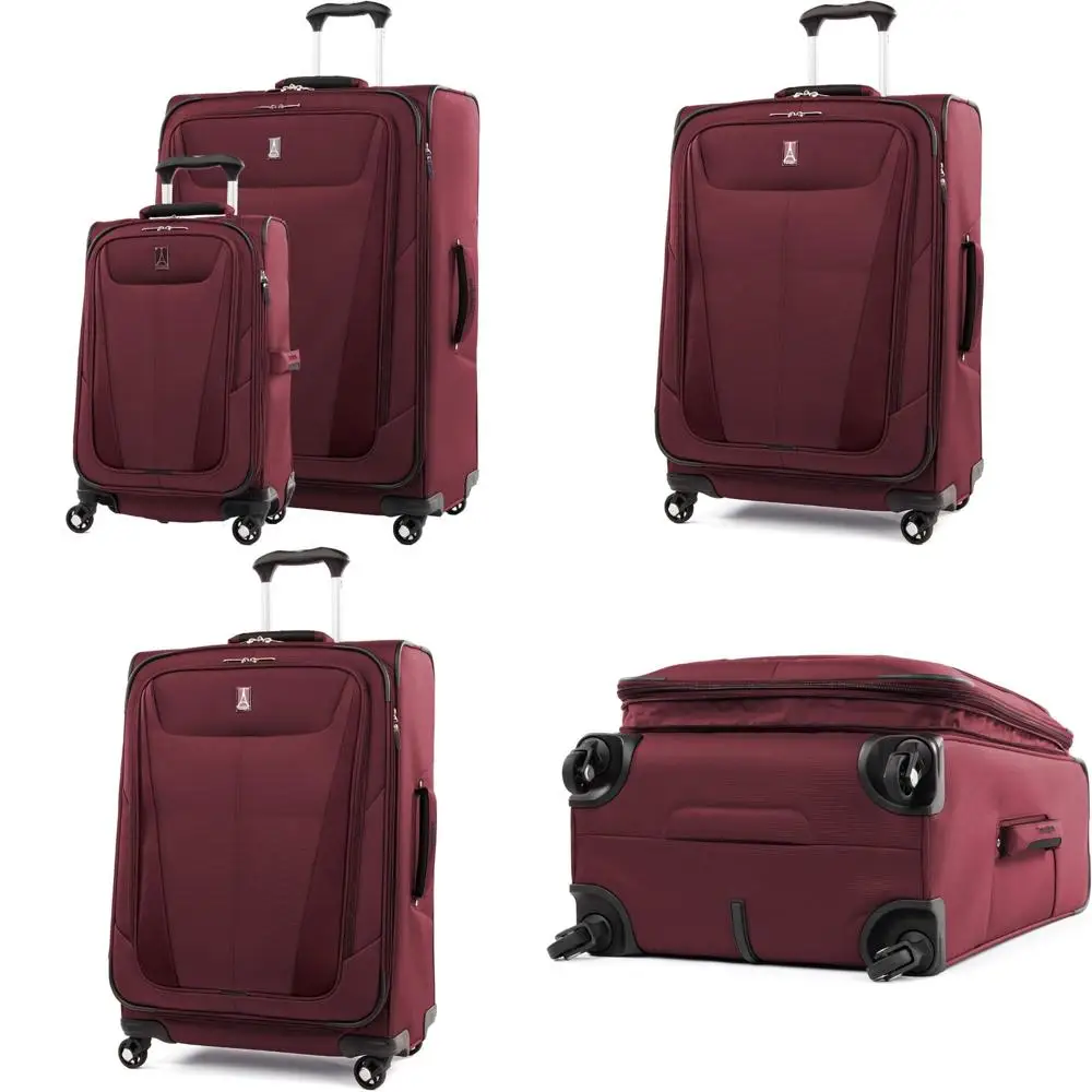 4-колесный расширяемый мягкий чемодан, легкий чемодан для мужчин и женщин, дорожные аксессуары бордового цвета
4-колесный расширяемый мягкий чемодан, легкий чемодан для мужчин и женщин, дорожные аксессуары бордового цвета