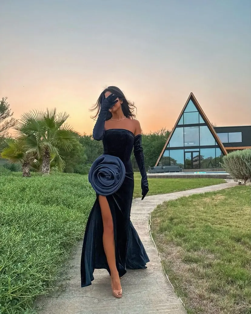 Arab Dubai Backless Prom Dress Floor-Length Flower With Long Sleeves Evening Gowns Fashion Elegant Party Dress For Women
Arab Dubai Backless Prom Dress Floor-Length Flower With Long Sleeves Evening Gowns Fashion Elegant Party Dress For Women