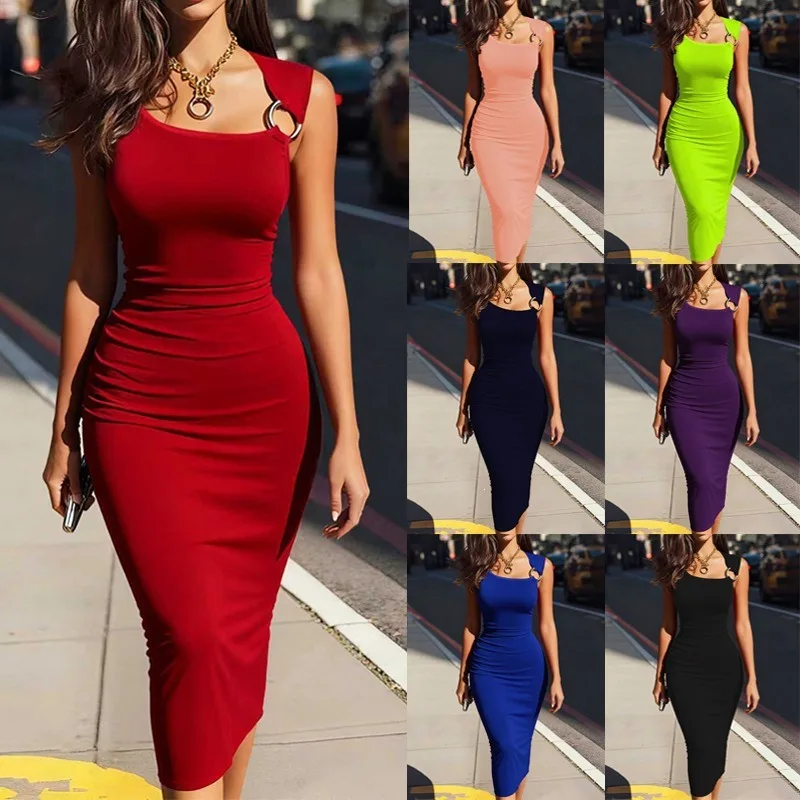 Women's long skirt summer fashion new one shoulder casual outdoor slim fit bag hip long skirt dress
Women's long skirt summer fashion new one shoulder casual outdoor slim fit bag hip long skirt dress