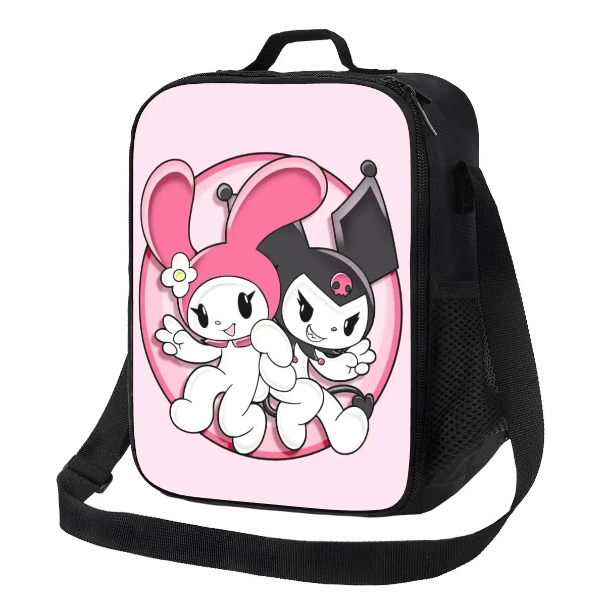 Изготовленная на заказ изолированная сумка для обеда Kuromi Melody для женщин, термохолодильник, ланч-бокс, пляжный кемпинг, путешествия
Изготовленная на заказ изолированная сумка для обеда Kuromi Melody для женщин, термохолодильник, ланч-бокс, пляжный кемпинг, путешествия