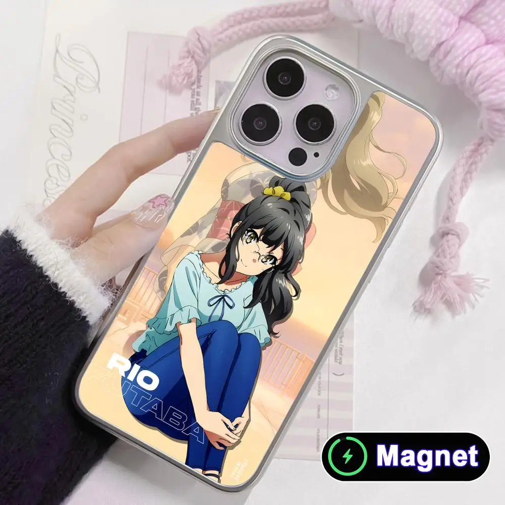 Anime Futaba Rio Phone Case for iPhone 17 16 15 14 13 12 11 Air Pro Max Plus Electroplated Silver Magnet Cover
Anime Futaba Rio Phone Case for iPhone 17 16 15 14 13 12 11 Air Pro Max Plus Electroplated Silver Magnet Cover