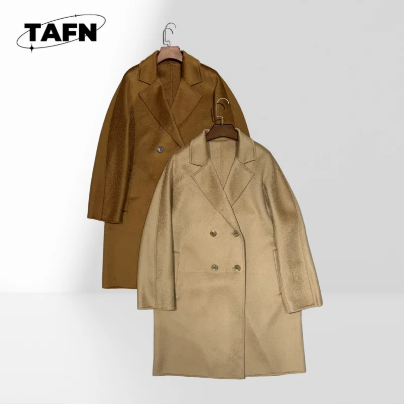 Легкое осеннее пальто для женщин, простая стильная ветровка, осенне-весенний плащ с поясом AI1412 
Легкое осеннее пальто для женщин, простая стильная ветровка, осенне-весенний плащ с поясом AI1412