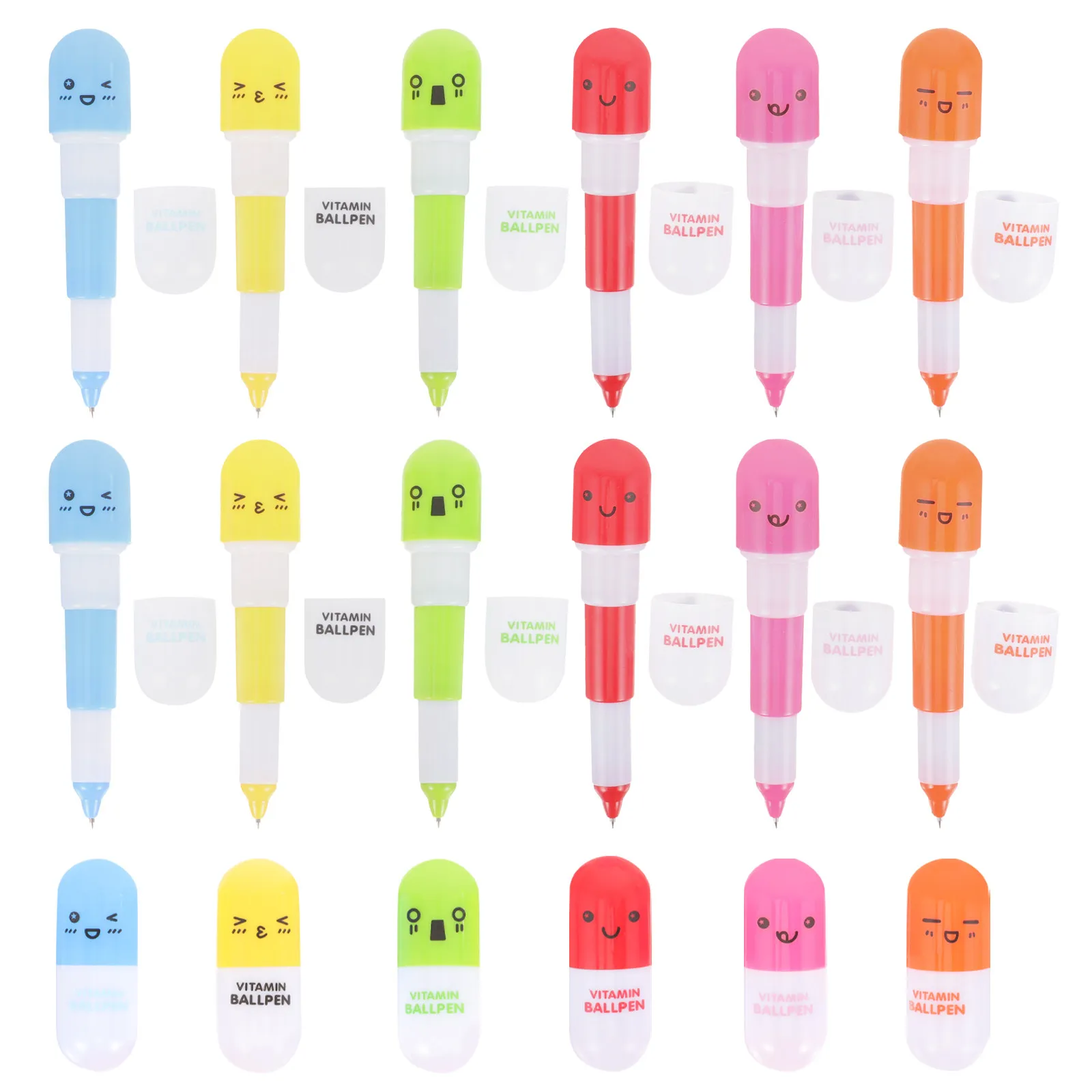 60pcs Mini Ballpoint Bulk Retractable Cute Pill Cute Pens for Students Creative Ballpoint Pens Lightweight Portable Gifts
60pcs Mini Ballpoint Bulk Retractable Cute Pill Cute Pens for Students Creative Ballpoint Pens Lightweight Portable Gifts