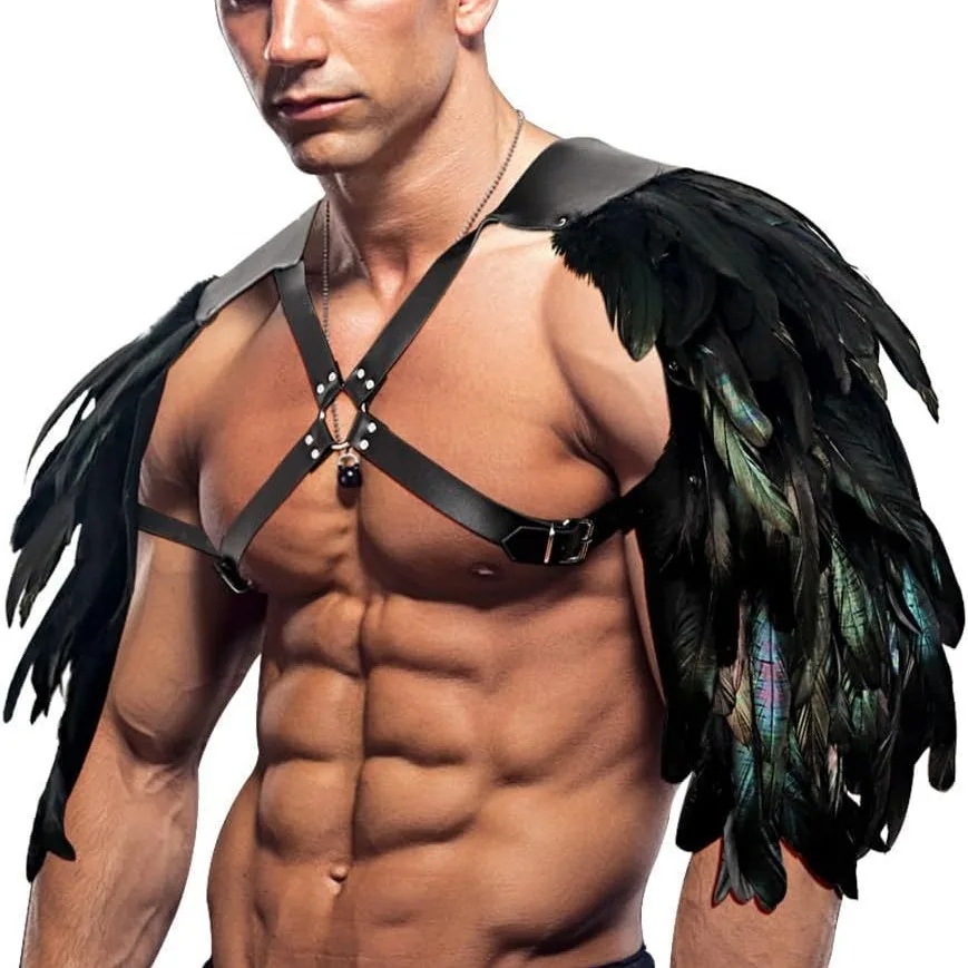 Vintage Medieval Feather Leather Shoulder Armor Viking Chest Strap Halloween Cosplay Accessories
Vintage Medieval Feather Leather Shoulder Armor Viking Chest Strap Halloween Cosplay Accessories