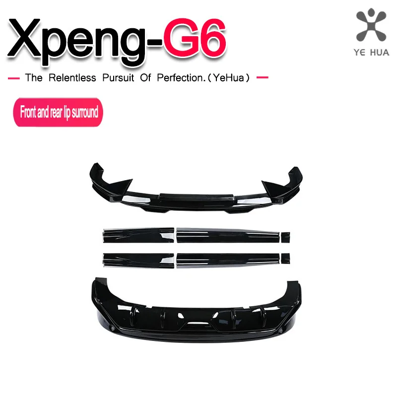 For Xpeng G6 2023-25 Front Shovel Side Skirt RearLip Modified New Style Spoiler Black ABS Body Kit Car Accessories
For Xpeng G6 2023-25 Front Shovel Side Skirt RearLip Modified New Style Spoiler Black ABS Body Kit Car Accessories