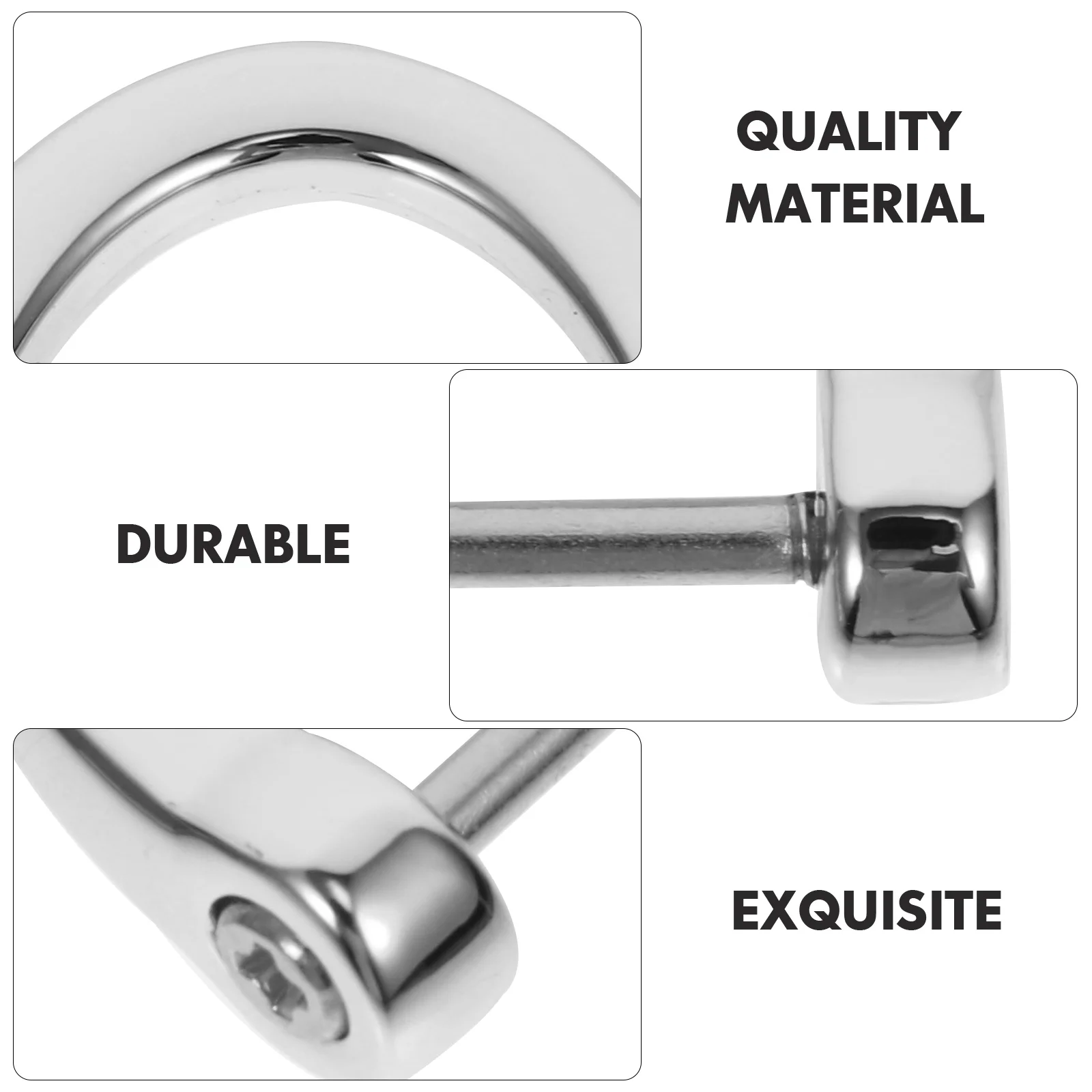 10 Pcs Metal D Shaped Rings for Bag Accessories Lightweight Portable DIY Bag Making Luggage Belt Hook Key Ring Replacement
10 Pcs Metal D Shaped Rings for Bag Accessories Lightweight Portable DIY Bag Making Luggage Belt Hook Key Ring Replacement