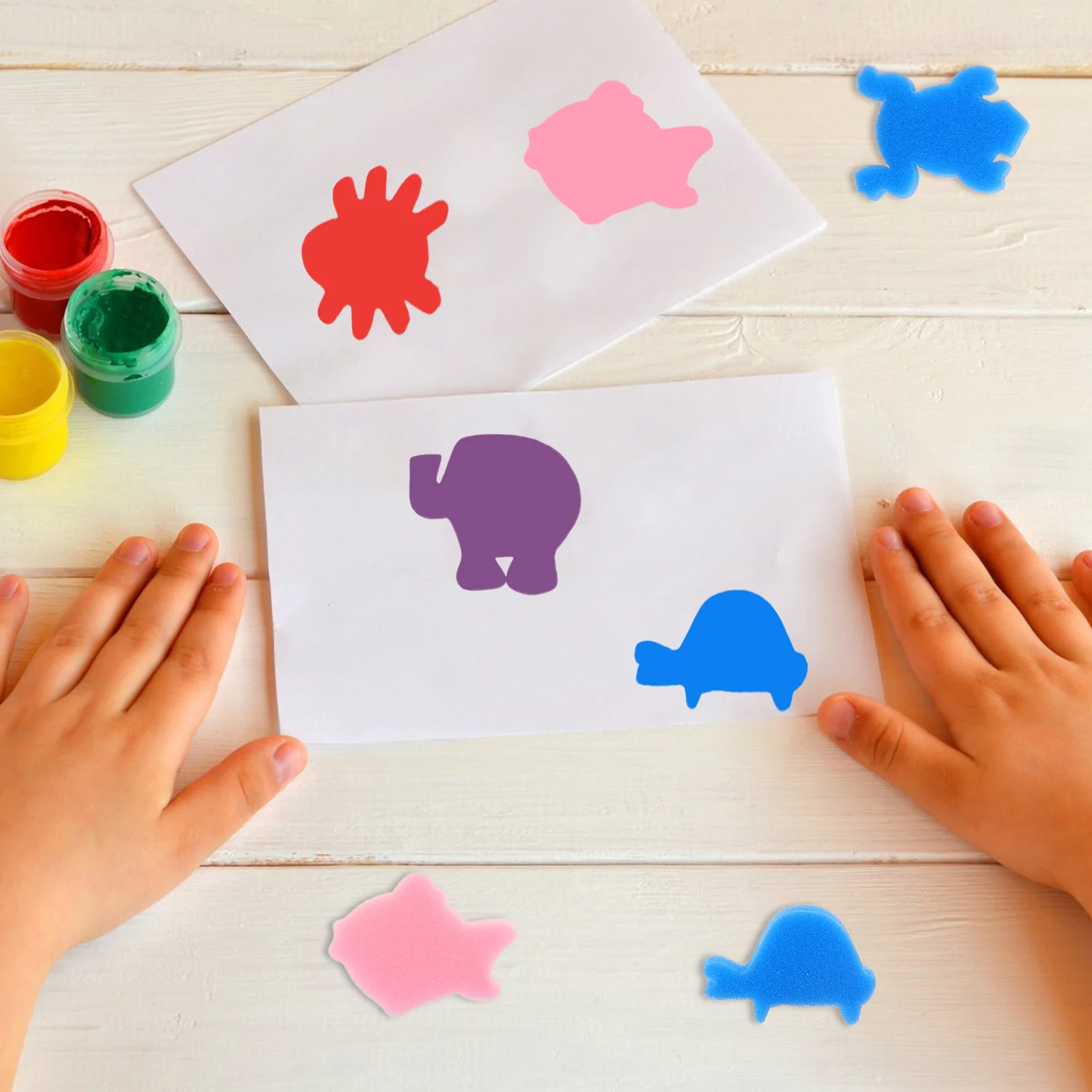 48 Pcs Sponge Brush Cartoon Painting Stamps DIY Kids Tools Mini Toys Children Doodle Kits for Baby Crafting Sponges Preschool
48 Pcs Sponge Brush Cartoon Painting Stamps DIY Kids Tools Mini Toys Children Doodle Kits for Baby Crafting Sponges Preschool