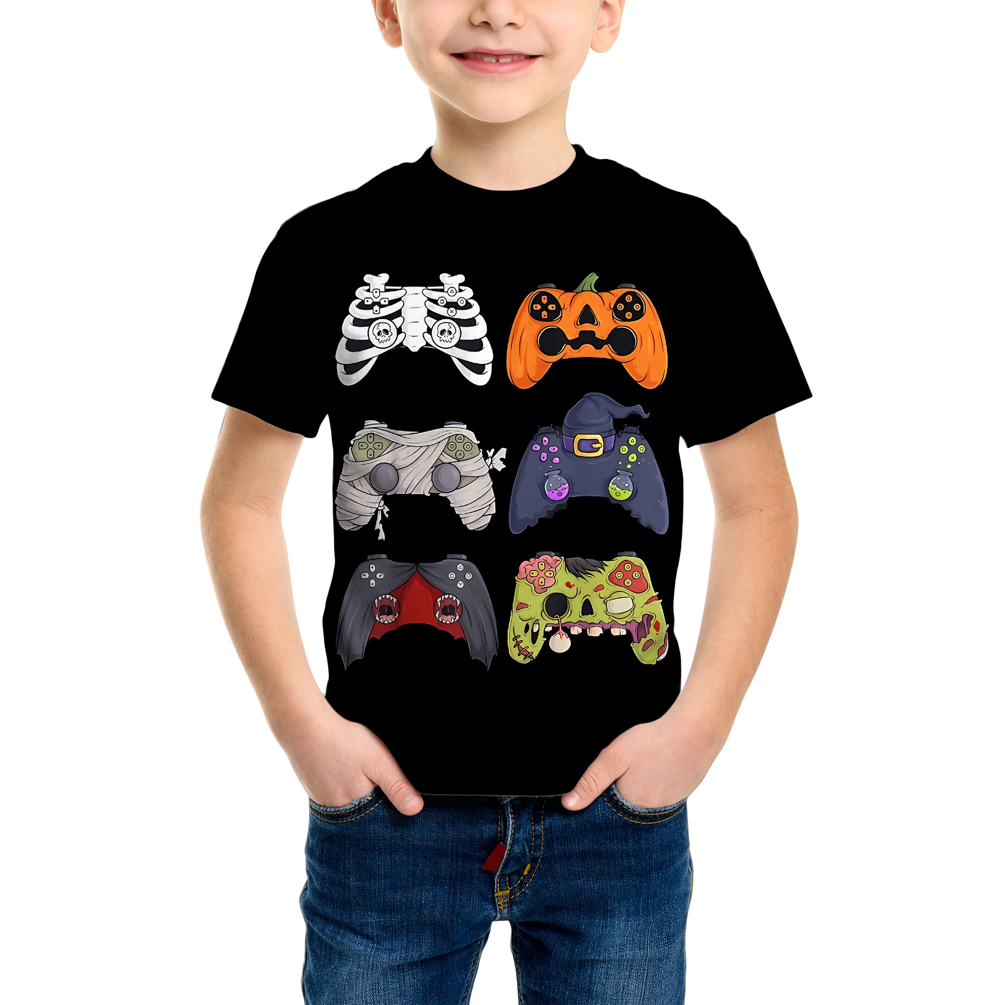 Clothes Funny Terror Pumpkin Graphic T Shirt Boys Girls Halloween Short Sleeve Tops Tees 3-14Y Halloween Gift Party T-Shirtt
Clothes Funny Terror Pumpkin Graphic T Shirt Boys Girls Halloween Short Sleeve Tops Tees 3-14Y Halloween Gift Party T-Shirtt
