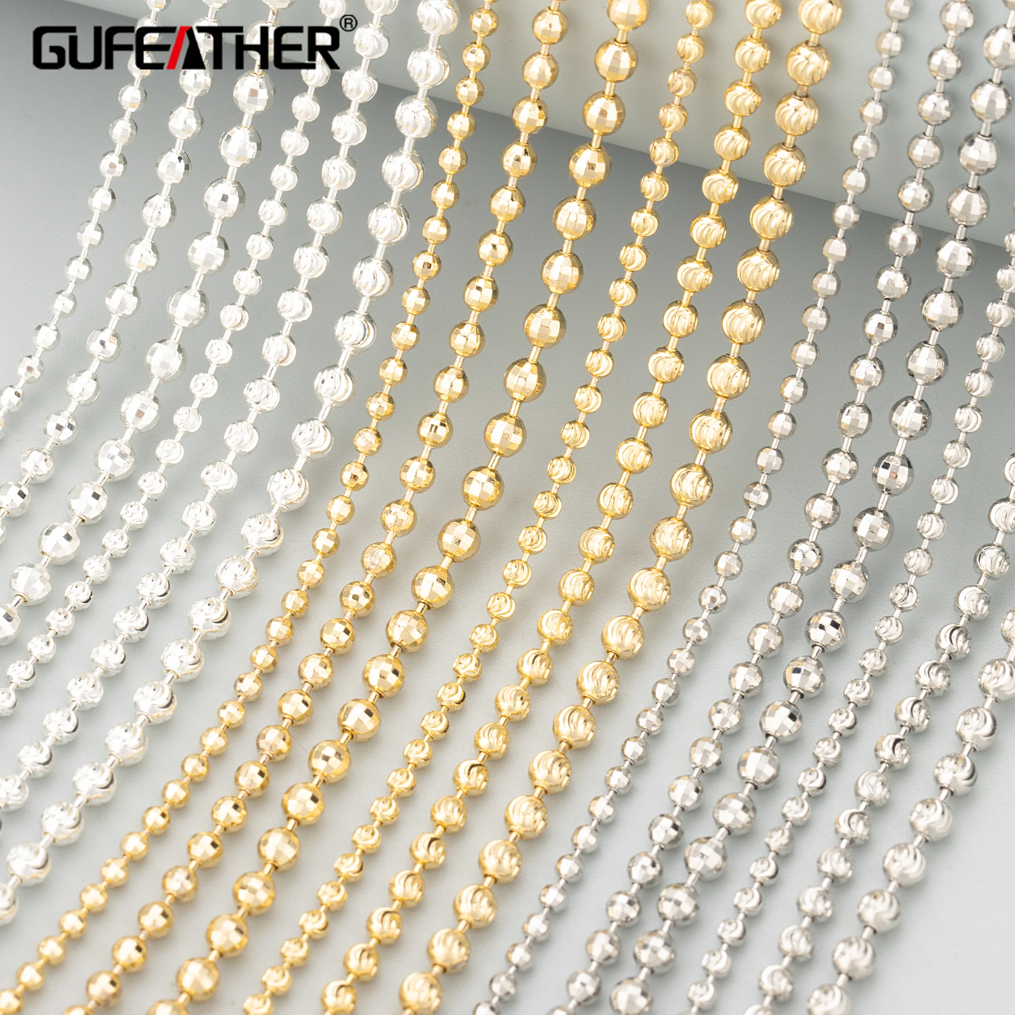 Цепочка Из Бисера GUFEATHER, колье из бисера для самостоятельного изготовления браслетов и ожерелий, 18k, из меди, без никеля, 1 м/Лот, C398
Цепочка Из Бисера GUFEATHER, колье из бисера для самостоятельного изготовления браслетов и ожерелий, 18k, из меди, без никеля, 1 м/Лот, C398