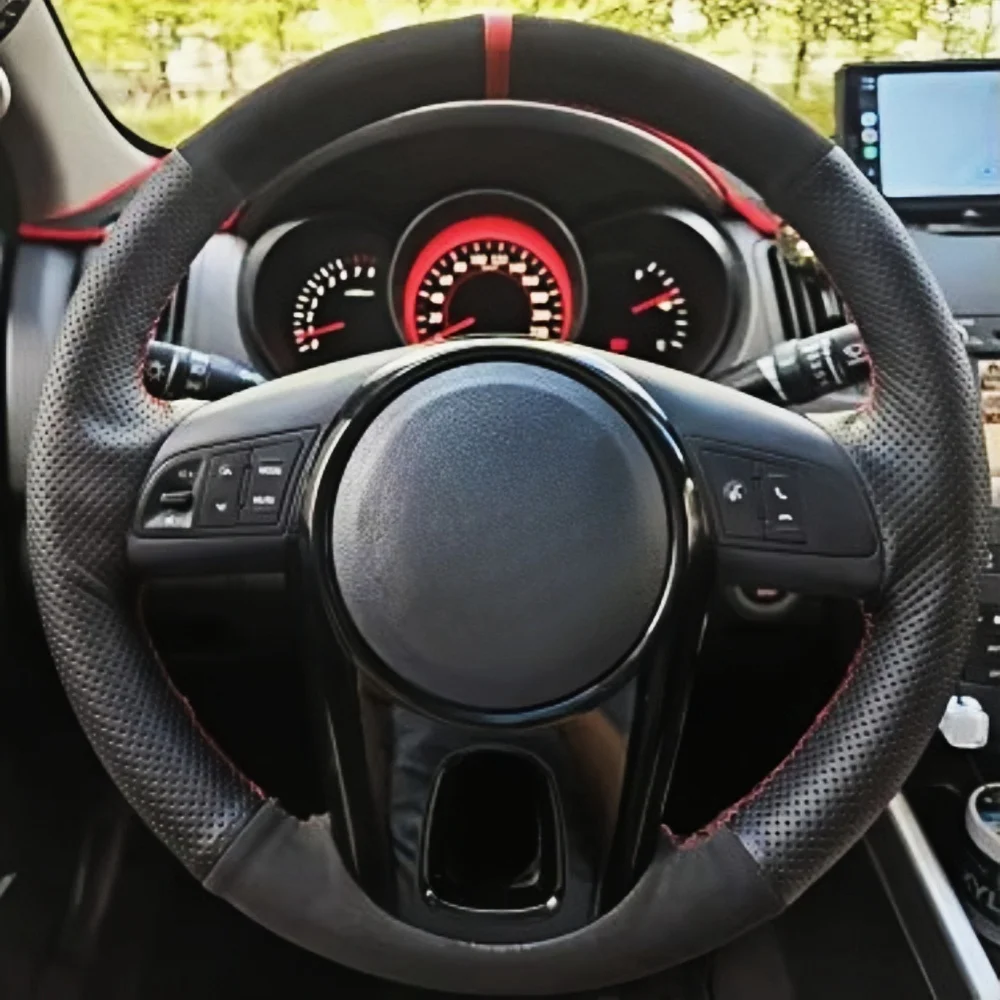 Ручное шитье на руль автомобиля, замшевый черный кожаный чехол для Kia Forte Soul Rio 2009 2010 2011 2012 2013 2014
Ручное шитье на руль автомобиля, замшевый черный кожаный чехол для Kia Forte Soul Rio 2009 2010 2011 2012 2013 2014