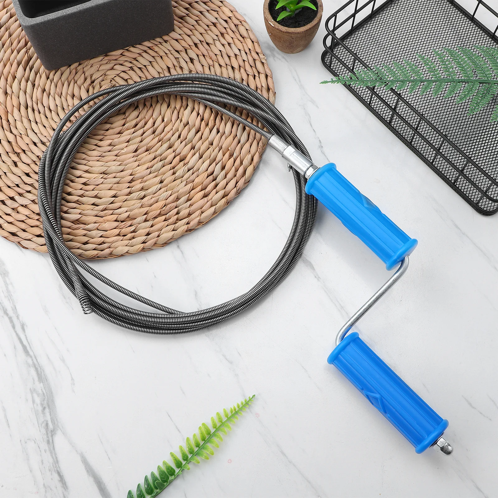 5M Flexible Drain Auger Steel Wire Plumbing Tool Manually Powered Clog Remover Hair Food Debris Unblock Sewer Dredging Tool 
5M Flexible Drain Auger Steel Wire Plumbing Tool Manually Powered Clog Remover Hair Food Debris Unblock Sewer Dredging Tool
