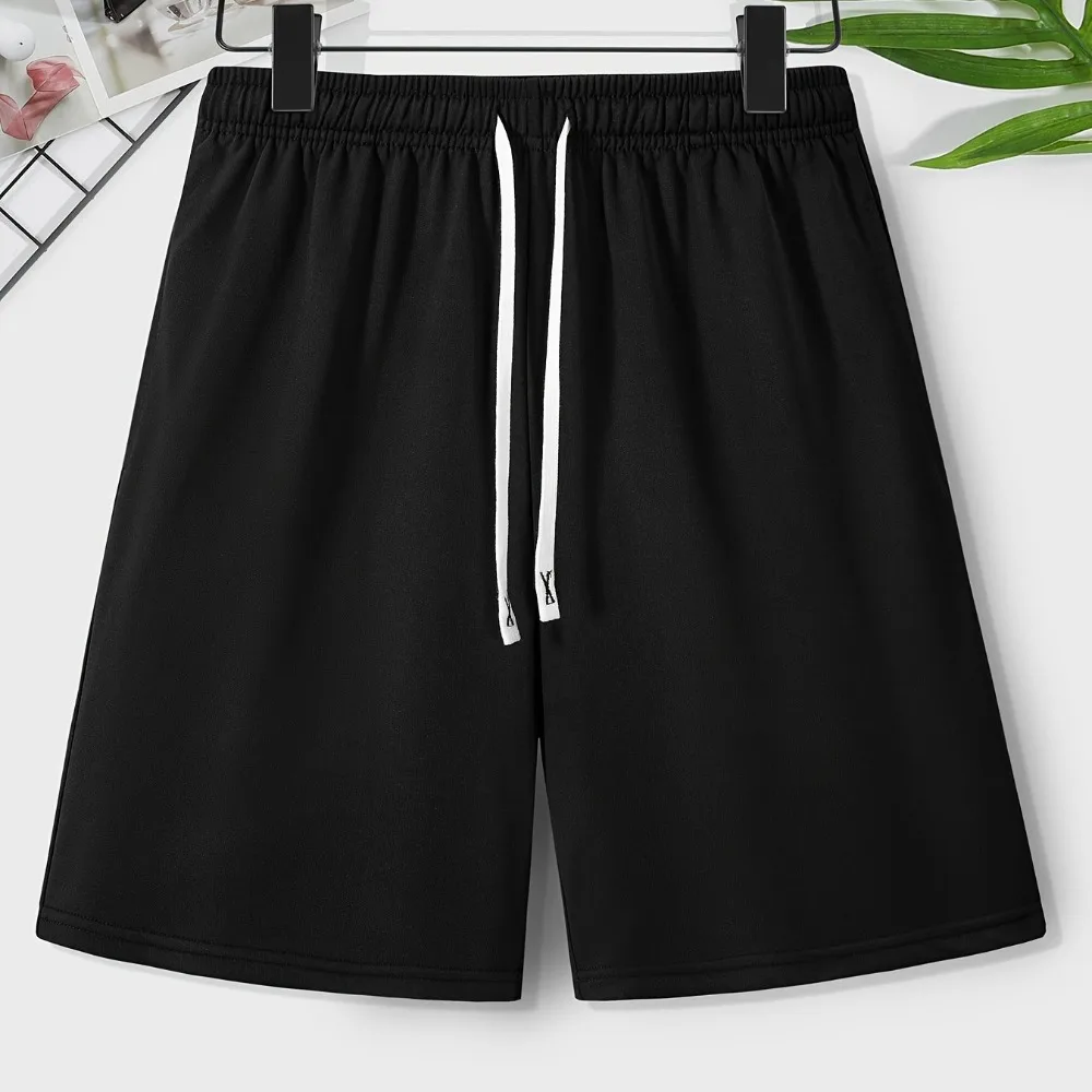 Casual Solid Color Elastic Waistband Shorts for Summer Sports with Loose Elastic Band - Basketball, Football, Casual Fitness
Casual Solid Color Elastic Waistband Shorts for Summer Sports with Loose Elastic Band - Basketball, Football, Casual Fitness