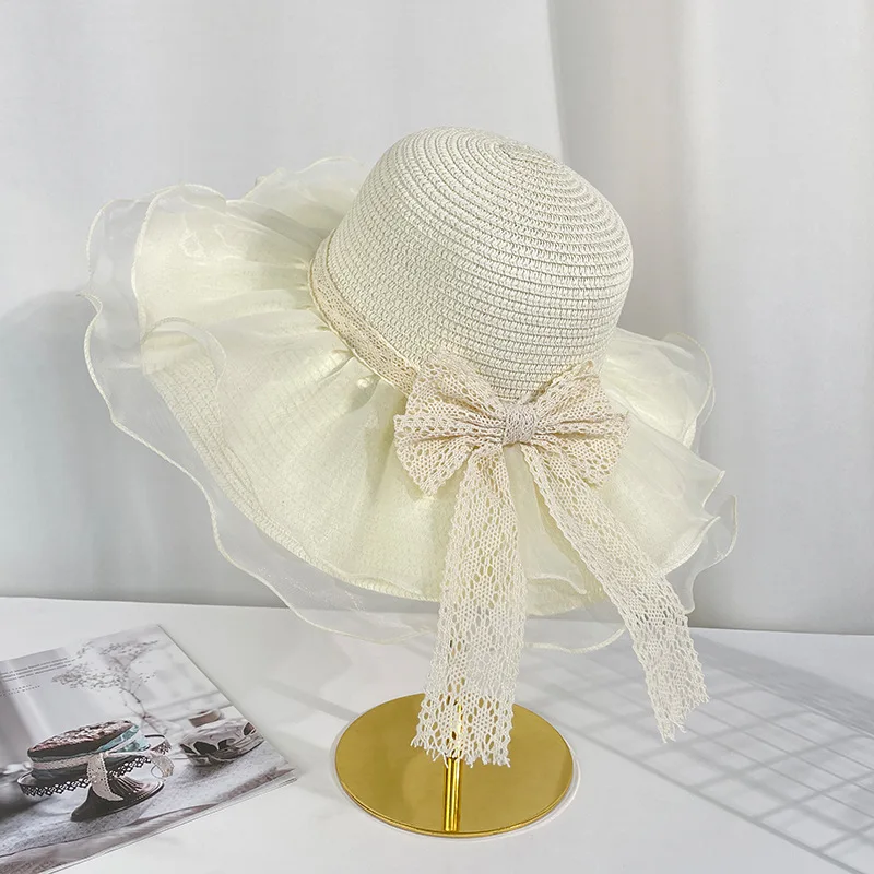 Custom.New Big Brim Bow Straw Hat Women's Summer Fashion All-Matching Beach-Proof Hat Mesh Hat
Custom.New Big Brim Bow Straw Hat Women's Summer Fashion All-Matching Beach-Proof Hat Mesh Hat