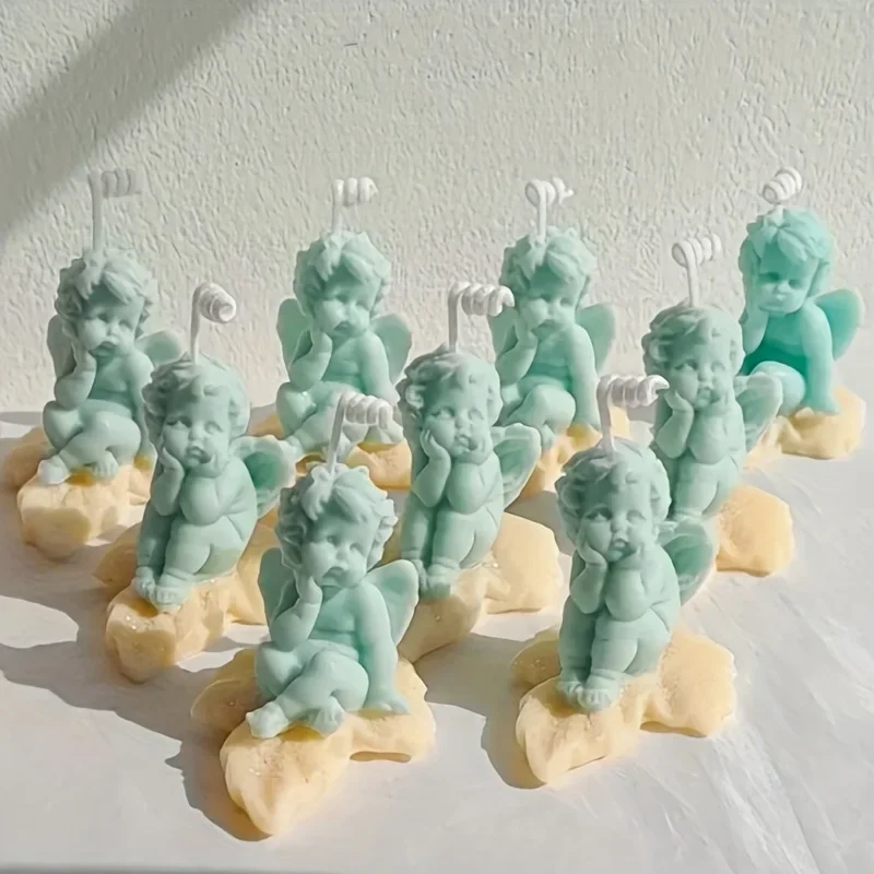5pcs 3D Angel Candle Molds | Silicone Epoxy Resin and Soap Candle Making Molds for Home Decor and Desktop Decoration
5pcs 3D Angel Candle Molds | Silicone Epoxy Resin and Soap Candle Making Molds for Home Decor and Desktop Decoration