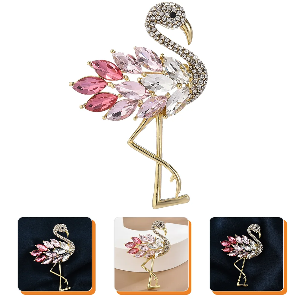 Rhinestone Flamingo Brooch Pin for Women Alloy Decorative Shawl Clothing Accessories Crystal Brooches Aesthetic Valentine
Rhinestone Flamingo Brooch Pin for Women Alloy Decorative Shawl Clothing Accessories Crystal Brooches Aesthetic Valentine