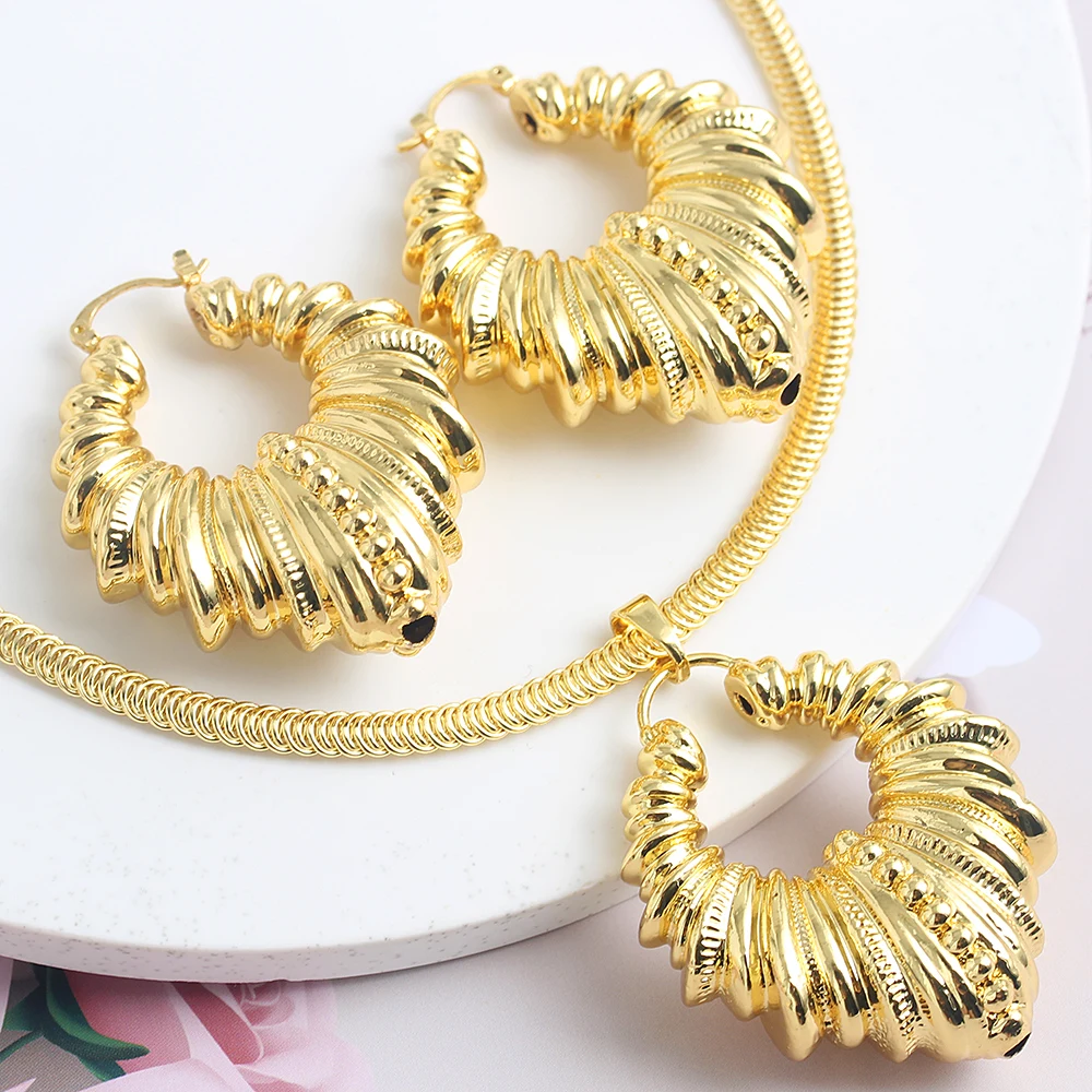Jewelry Sets For Women Cord And Earrings Pendant Geometric Brazilian Set For Wedding Party Gifts High Quality Copper
Jewelry Sets For Women Cord And Earrings Pendant Geometric Brazilian Set For Wedding Party Gifts High Quality Copper