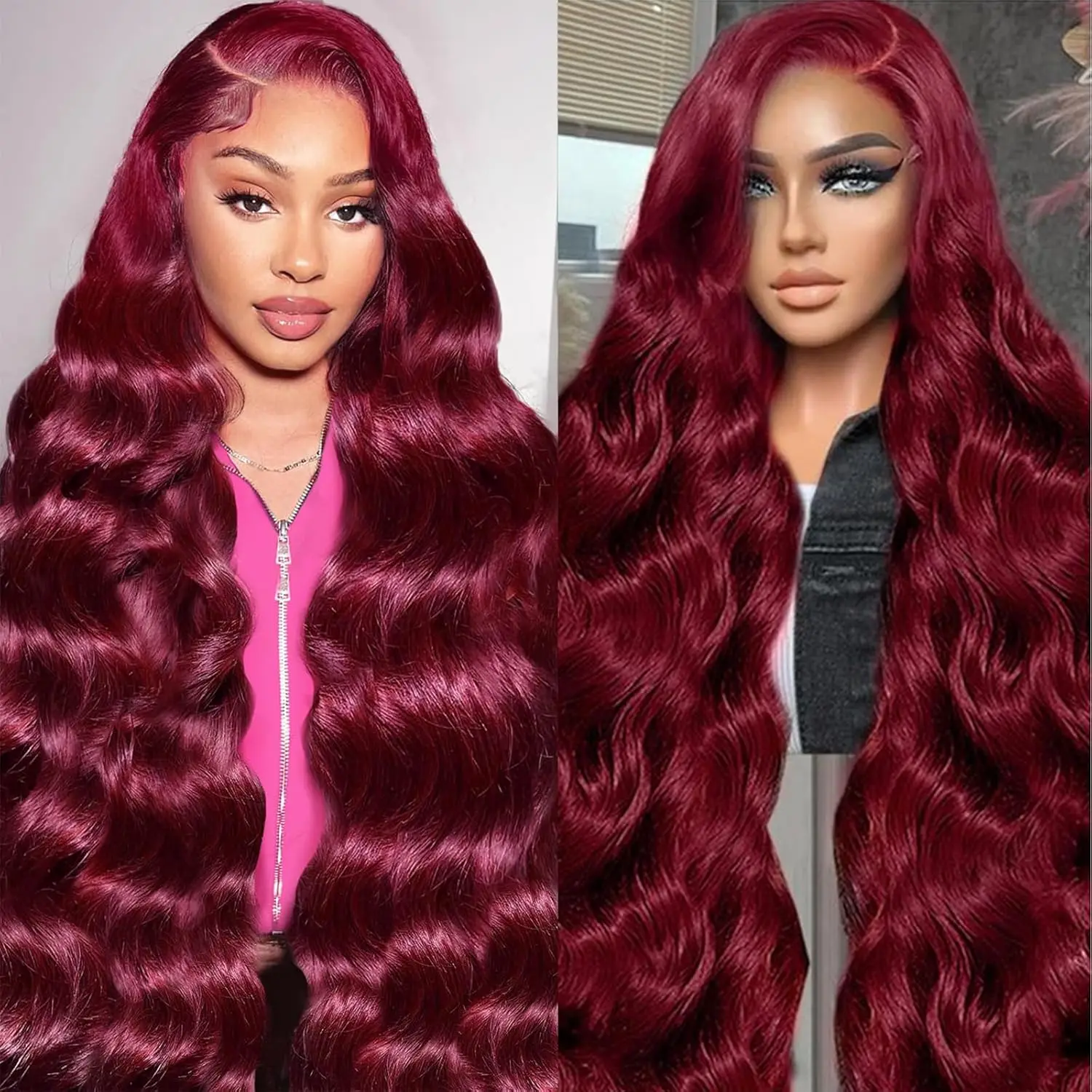 220 Density 99J Burgundy Body Wave 13x4 Lace Front Wig 13x6 Human Hair HD 30 40 Inch Lace Frontal Wigs Red Water Wave Brazilian
220 Density 99J Burgundy Body Wave 13x4 Lace Front Wig 13x6 Human Hair HD 30 40 Inch Lace Frontal Wigs Red Water Wave Brazilian