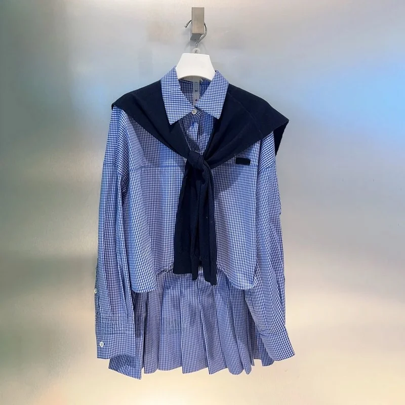 High-End Women's Autumn New Arrival Plaid Woolen Shawl Skirt Set Long Sleeve Collar Button Casual Style Blue Green Check...
High-End Women's Autumn New Arrival Plaid Woolen Shawl Skirt Set Long Sleeve Collar Button Casual Style Blue Green Check...