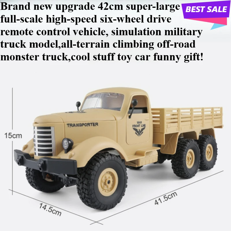 Cool Stuff Toy Car Funny Gift-Full Scale 6WD Climbing Off-road Rc Cars,Kawaii Military Rc Truck,remote Control Car,Toys for Kids
Cool Stuff Toy Car Funny Gift-Full Scale 6WD Climbing Off-road Rc Cars,Kawaii Military Rc Truck,remote Control Car,Toys for Kids