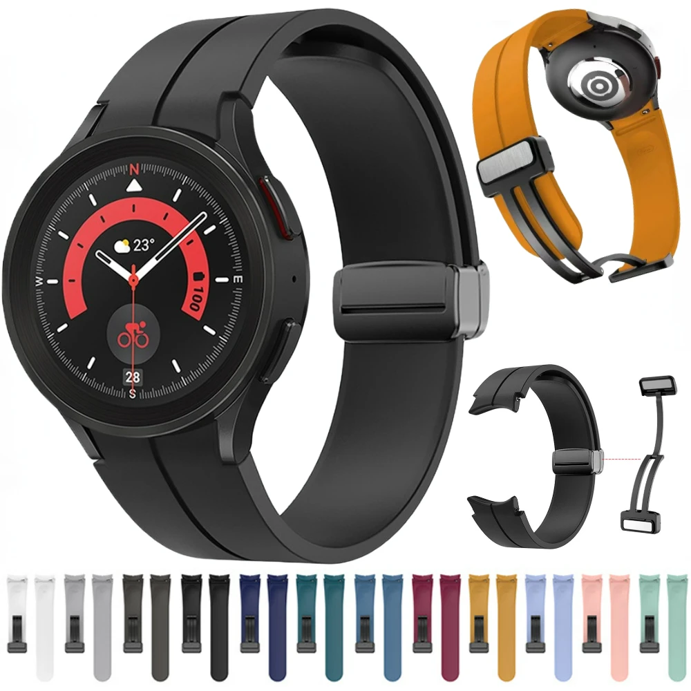 Silicone Strap for Samsung Watch 5 Pro 45mm Magnetic Bracelet Band for Galaxy Watch 7/6/5/4 44mm 40mm/6 Classic 47mm 43mm Band
Silicone Strap for Samsung Watch 5 Pro 45mm Magnetic Bracelet Band for Galaxy Watch 7/6/5/4 44mm 40mm/6 Classic 47mm 43mm Band