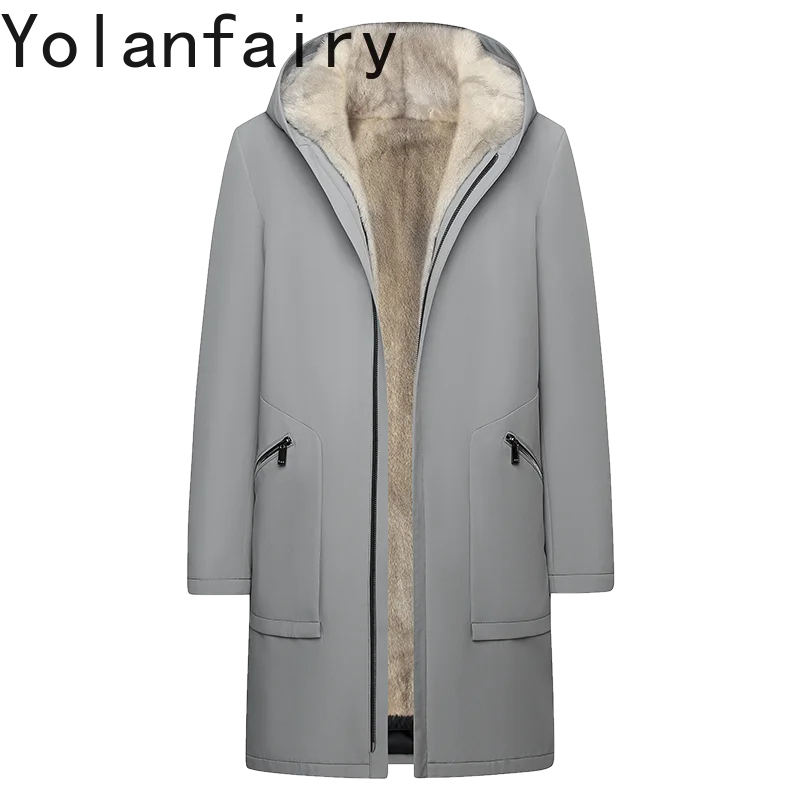 YOLANFAIRY Natural Fur Parka Men's Clothes Luxury 2025 Hooded Real Fur Coat Mink Fur Liner Mid-length Warm Man Jacket Parkas
YOLANFAIRY Natural Fur Parka Men's Clothes Luxury 2025 Hooded Real Fur Coat Mink Fur Liner Mid-length Warm Man Jacket Parkas