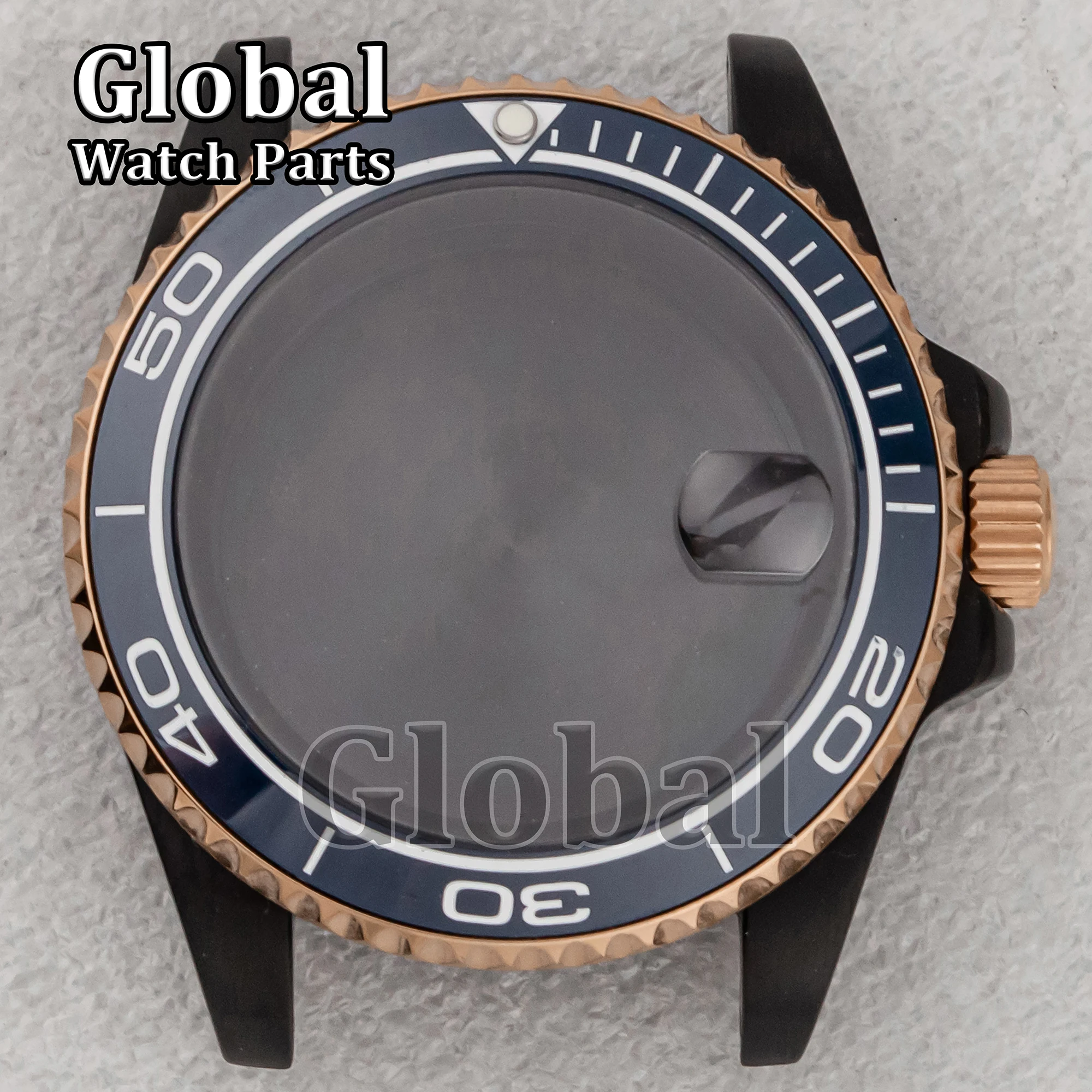 40mm Watch Case for SUB GMT Stainless Steel Case Rose Gold Ceramic Bezel 50m Waterproof Sapphire Glass Case Fit NH35 Movement
40mm Watch Case for SUB GMT Stainless Steel Case Rose Gold Ceramic Bezel 50m Waterproof Sapphire Glass Case Fit NH35 Movement