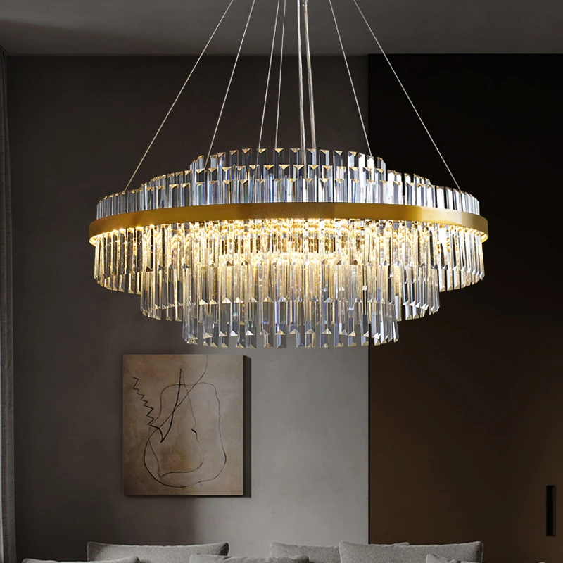 Modern Luxury LED Crystal Chandelier Indoor Ceiling Pendant Light Fixture for Home Living Dining Room Lighting
Modern Luxury LED Crystal Chandelier Indoor Ceiling Pendant Light Fixture for Home Living Dining Room Lighting