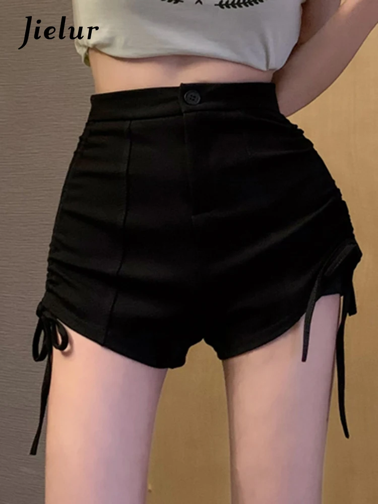 Jielur Black Slim Drawstring Sexy Female Shorts High Waist Solid Color Fashion Women's Y2k Shorts Summer Chic Green White Shorts
Jielur Black Slim Drawstring Sexy Female Shorts High Waist Solid Color Fashion Women's Y2k Shorts Summer Chic Green White Shorts