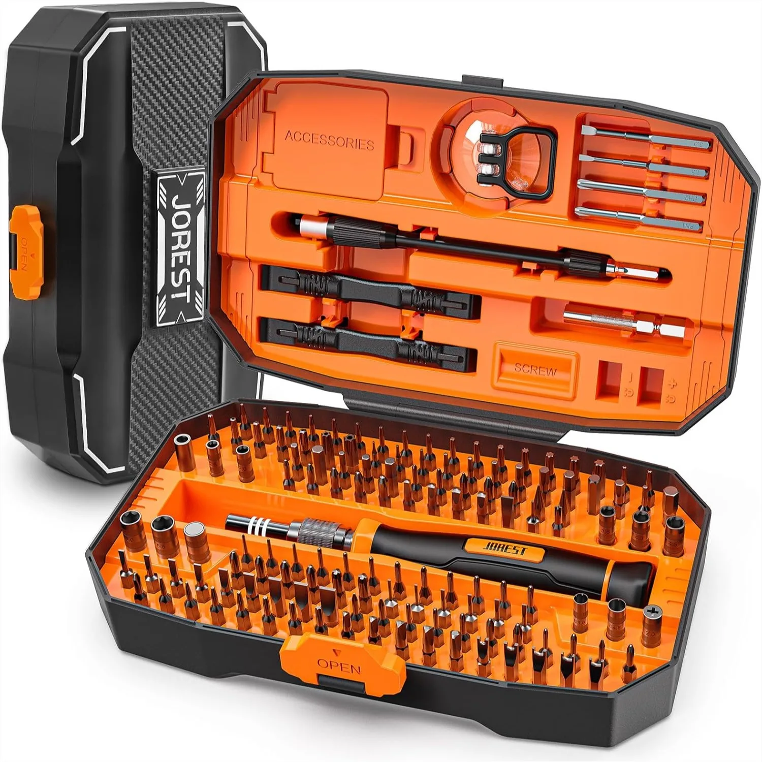 152 in 1 Precision Screwdriver Set, Magnetic Tool Kit with Torx Triwing Bits for Electronics Repair
152 in 1 Precision Screwdriver Set, Magnetic Tool Kit with Torx Triwing Bits for Electronics Repair