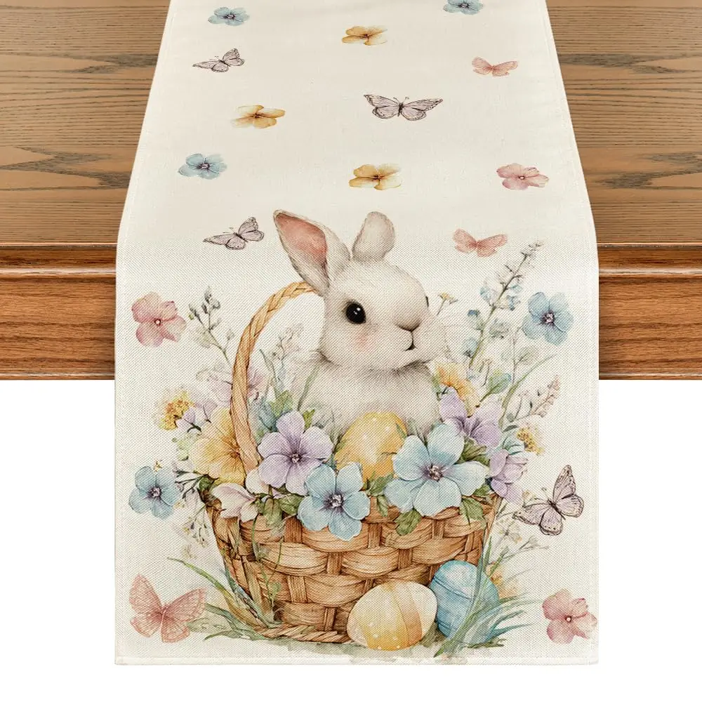 Скатерть-дорожка Mode Bunny Eggs Flowers Basket 210 GSM, пасхальная, для весеннего декора кухонного и обеденного стола, для домашних вечеринок
Скатерть-дорожка Mode Bunny Eggs Flowers Basket 210 GSM, пасхальная, для весеннего декора кухонного и обеденного стола, для домашних вечеринок