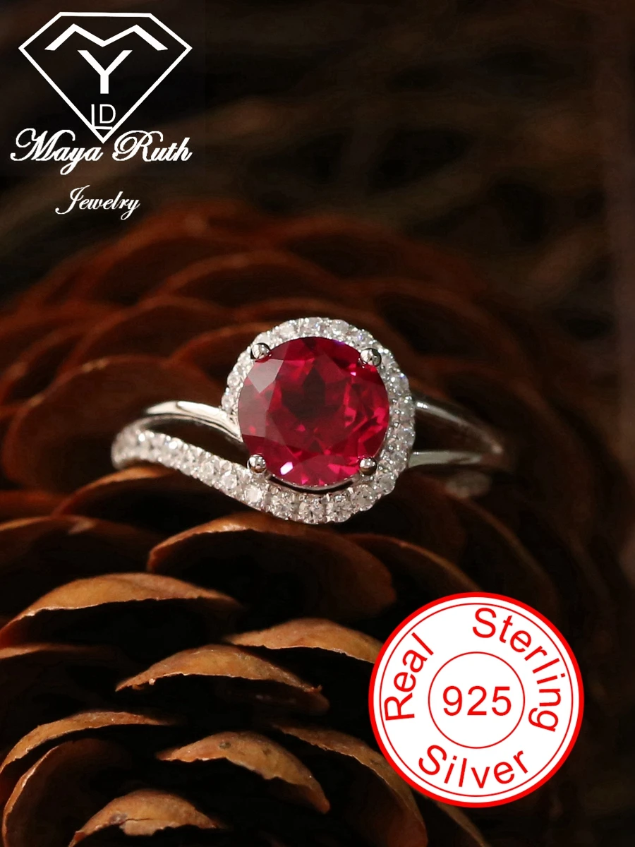 Lab Created Ruby Cute Dating Ring For Women Red Real 925 Sterling Silver White Gold Plated Anniversary Gifts Female Round Shape
Lab Created Ruby Cute Dating Ring For Women Red Real 925 Sterling Silver White Gold Plated Anniversary Gifts Female Round Shape