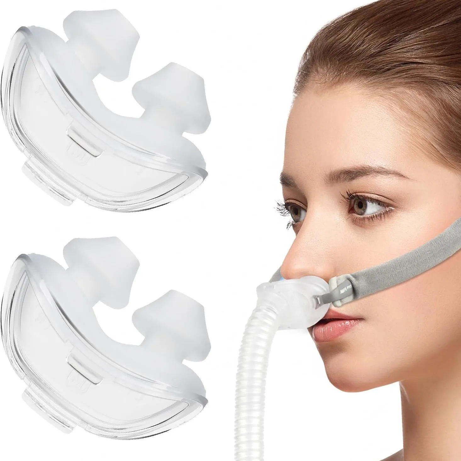 P10 Nose Pillow for ResMed AirFitP10 Nose Pillow Replacement Pad Silicone Pad Respirator Mask
P10 Nose Pillow for ResMed AirFitP10 Nose Pillow Replacement Pad Silicone Pad Respirator Mask
