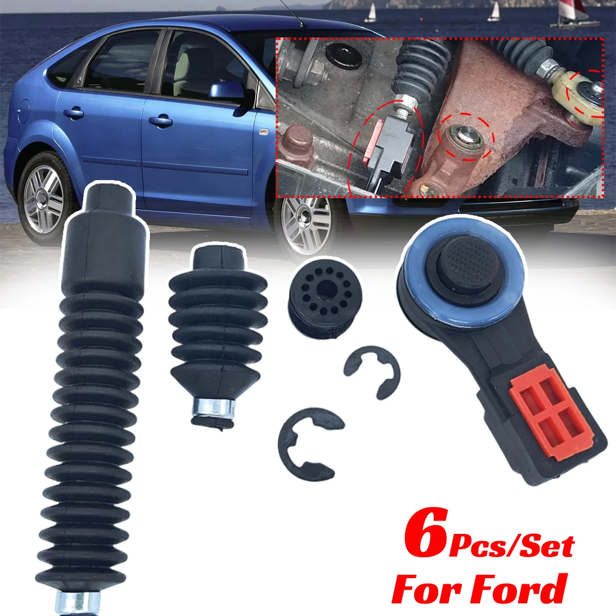 Manual Gearbox Shift Cable Linkage Shifter Lever End Gaiter Rod Connect Sleeve For Ford Focus 2 Fusion C-Max Fiesta Vehicle Part
Manual Gearbox Shift Cable Linkage Shifter Lever End Gaiter Rod Connect Sleeve For Ford Focus 2 Fusion C-Max Fiesta Vehicle Part