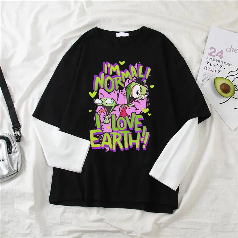 2000-е годы Harajuku Эстетическая женская футболка Винтажная уличная одежда Креативный мультяшный узор с принтом Топ Модная универсальная свободная футболка в стиле панк
2000-е годы Harajuku Эстетическая женская футболка Винтажная уличная одежда Креативный мультяшный узор с принтом Топ Модная универсальная свободная футболка в стиле панк