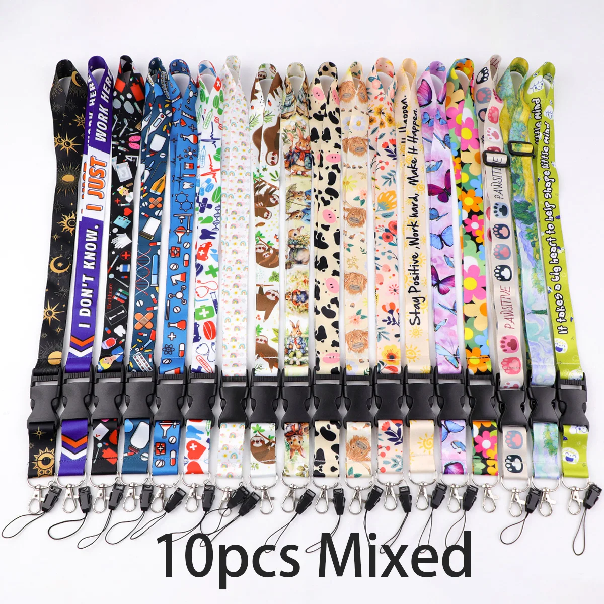 10pcs Mixed Butterfly Buckle Lanyard for Key ID Card Gym Cell Phone USB Badge Holder Rope Key Chain Keyring Accessories Gifts
10pcs Mixed Butterfly Buckle Lanyard for Key ID Card Gym Cell Phone USB Badge Holder Rope Key Chain Keyring Accessories Gifts