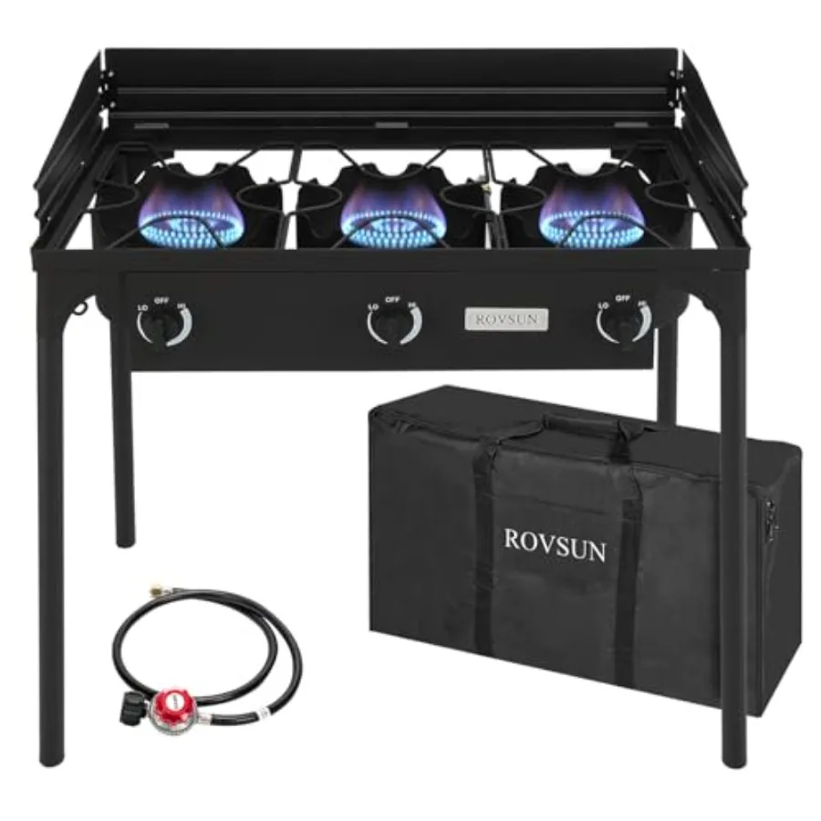 2/3 Burner Outdoor Propane Gas Stove High Pressure Stand Cooker for Backyard Cooking Camping Home Brewing Canning Turkey Frying
2/3 Burner Outdoor Propane Gas Stove High Pressure Stand Cooker for Backyard Cooking Camping Home Brewing Canning Turkey Frying